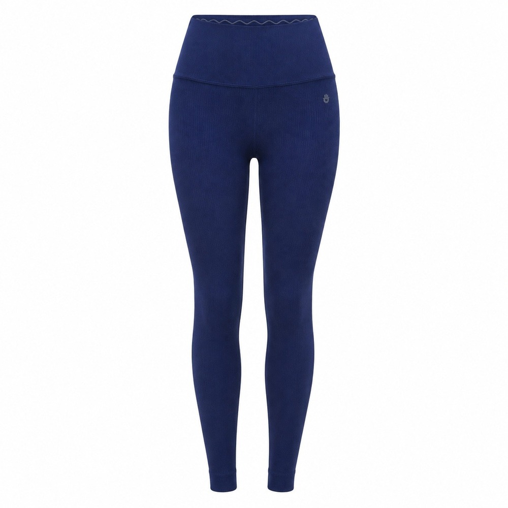 Spiritual Gangster Leggings Womens XS/S Blue Seamless High Waist Ribbed Active